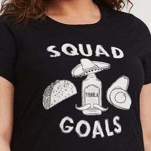 *3/$30 Sale* Torrid Tacos and Tequila Squad Goals Graphic Tee 2X